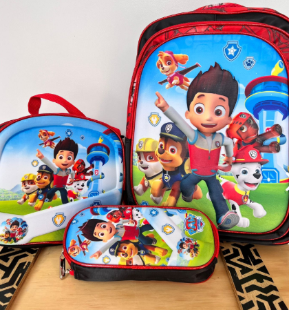 Maleta, lonchera y cartuchera