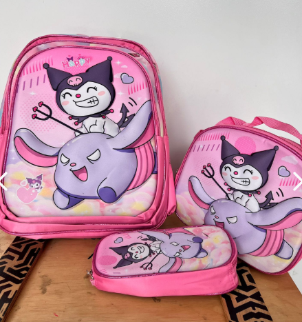 Maleta, lonchera y cartuchera